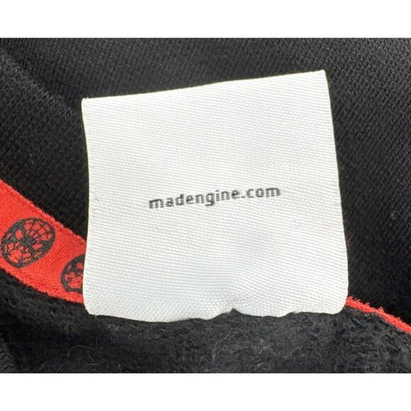 Marvel Spiderman sweatshirt, mens XL,‎ black red velvet, crew neck, peter parker - Picture 8 of 10